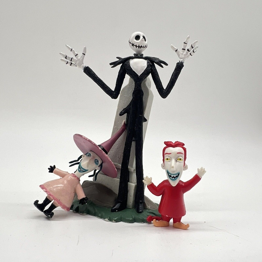 Nightmare Before Christmas Figure Lot Of 3 Toys PVC Touchstone Jack Shock Lock‎